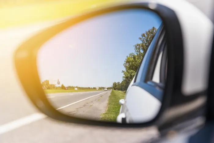 Framed Print : Road Reflected Side Mirror Print Framed Print : Road Reflected Side Mirror Print