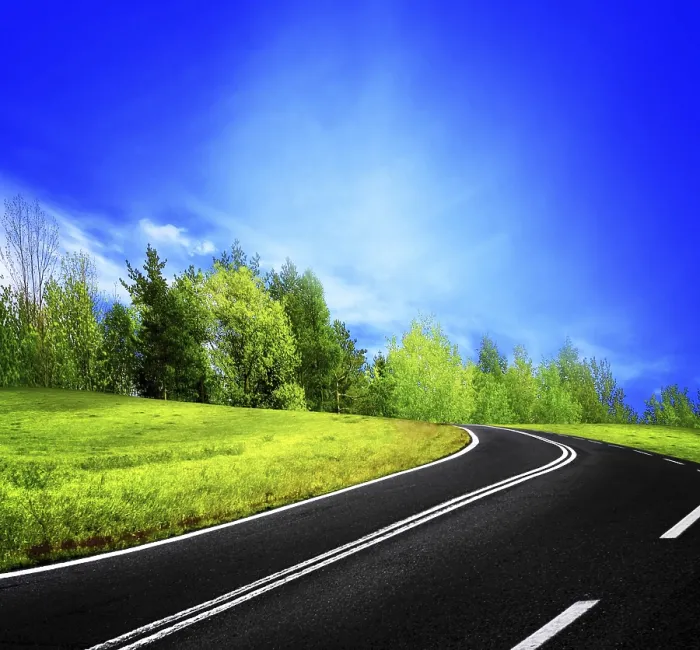 Framed Print : Road and Spring Landscape Print Framed Print : Road and Spring Landscape Print