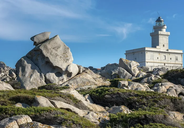 Framed Print : Rock Formation with Lighthouse in Capo Testa, Sardinia Print Framed Print : Rock Formation with Lighthouse in Capo Testa, Sardinia Print