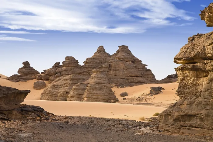 Framed Print : Rock Formations in the Libyan Desert Print, Wadi Awis, Libya Framed Print : Rock Formations in the Libyan Desert Print, Wadi Awis, Libya