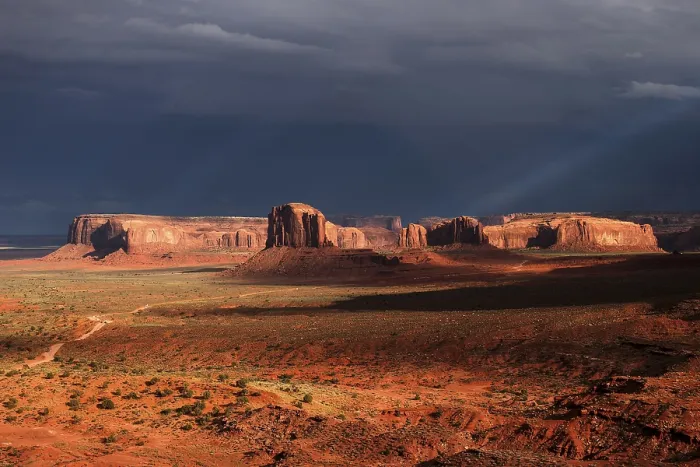 Framed Print : Rock Formations After Storm, Monument Valley Print Framed Print : Rock Formations After Storm, Monument Valley Print
