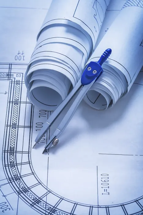 Framed Print : Blueprints and Drawing Compass Construction Print Framed Print : Blueprints and Drawing Compass Construction Print