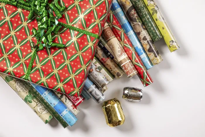 Framed Print : Several Rolls of Wrapping Paper Print Framed Print : Several Rolls of Wrapping Paper Print