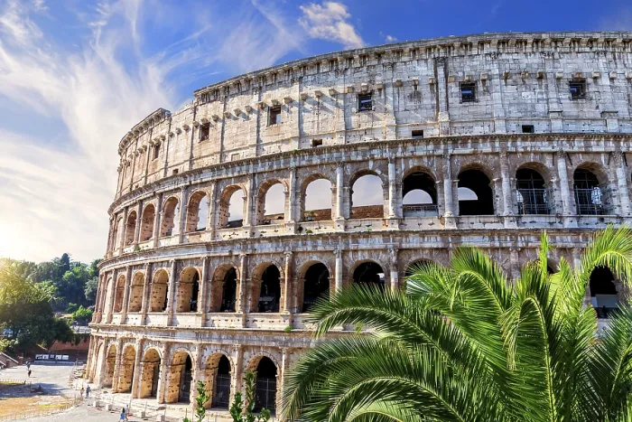 Framed Print : Roman Coliseum Print, Side View