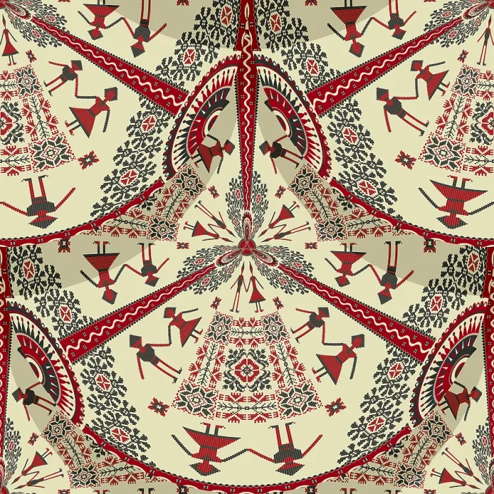 Framed Print : Traditional Romanian Embroidery Print Seamless Pattern Framed Print : Traditional Romanian Embroidery Print Seamless Pattern