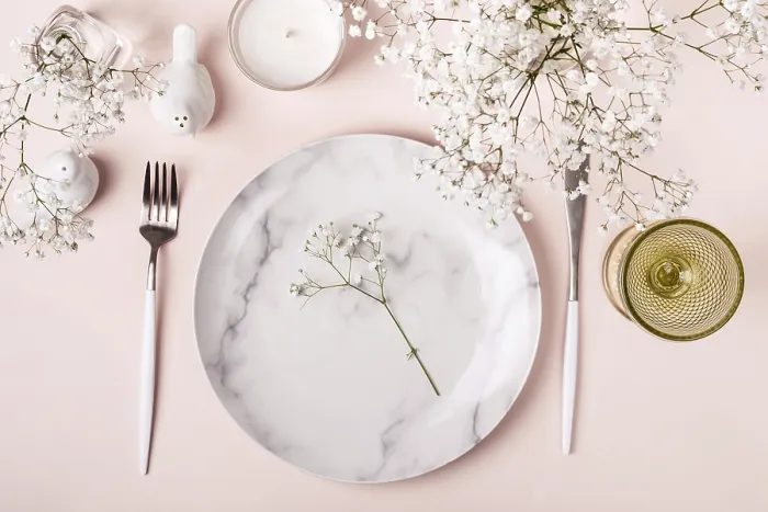 Framed Print : Pink Romantic Table Setting Print Framed Print : Pink Romantic Table Setting Print