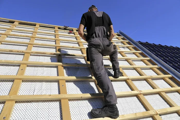 Framed Print : Roofer or Carpenter at Work Print Framed Print : Roofer or Carpenter at Work Print