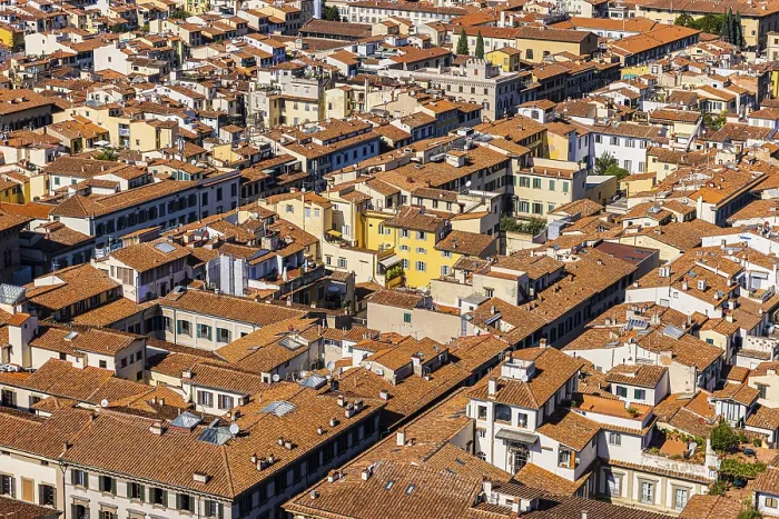 Framed Print : Above the Rooftops of Florence Print, Tuscany, Italy Framed Print : Above the Rooftops of Florence Print, Tuscany, Italy