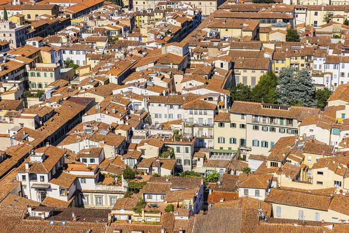 Framed Print : Above the Rooftops of Florence Print, Tuscany, Italy Framed Print : Above the Rooftops of Florence Print, Tuscany, Italy