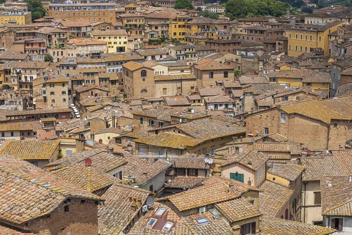 Framed Print : Above the rooftops in Siena, Italy Print Framed Print : Above the rooftops in Siena, Italy Print