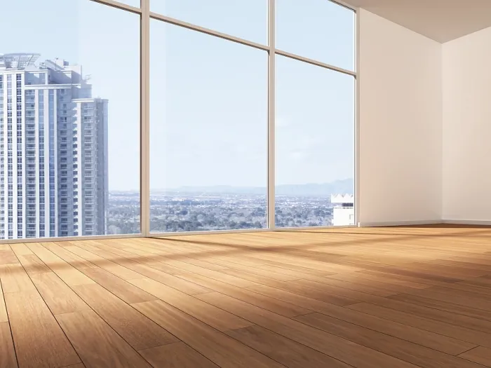 Framed Print : Empty Room in Front of a Skyline Print Framed Print : Empty Room in Front of a Skyline Print