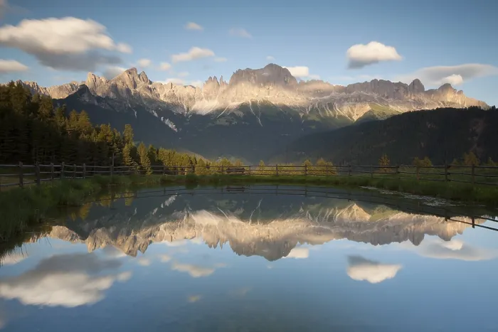Framed Print : Rosengarten, Evening Light, Reflection in Lake Print Framed Print : Rosengarten, Evening Light, Reflection in Lake Print