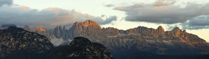 Framed Print : Rosengarten Mountain Range at Sunset Print, South Tyrol, Italy Framed Print : Rosengarten Mountain Range at Sunset Print, South Tyrol, Italy