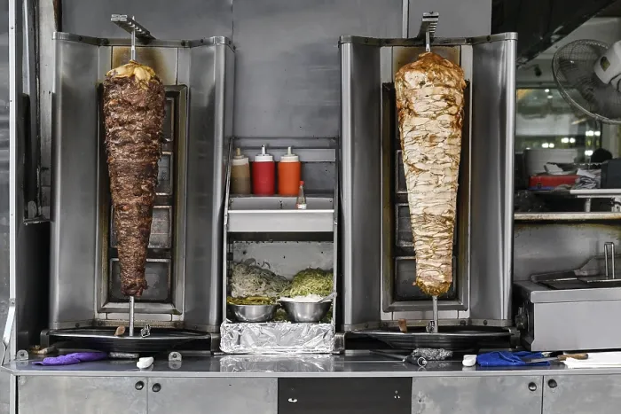 Framed Print : Rotating Spit Kebab Print Framed Print : Rotating Spit Kebab Print