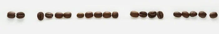 Framed Print : Coffee Beans Print - White Background