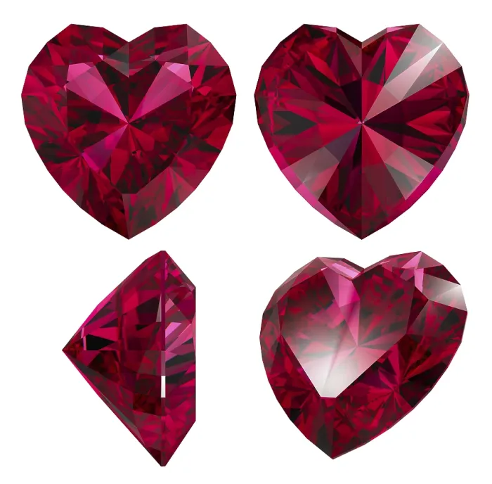 Framed Print : Ruby Red Heart Shape Isolated Print Framed Print : Ruby Red Heart Shape Isolated Print