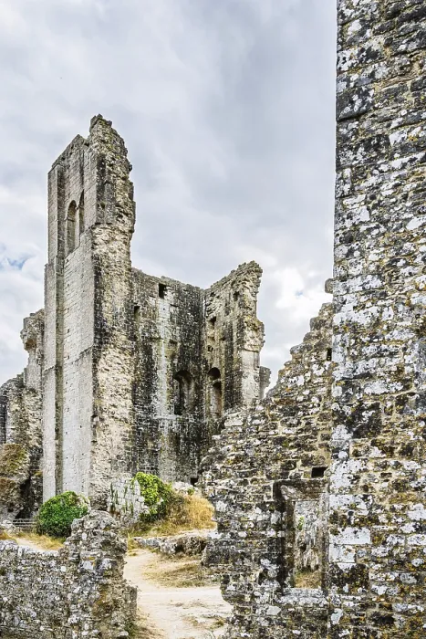 Framed Print : Ruins of Corfe Castle Print, Dorset, England Framed Print : Ruins of Corfe Castle Print, Dorset, England