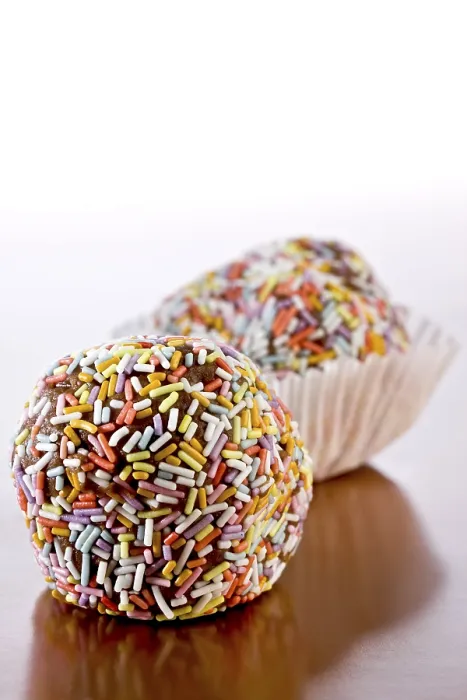 Framed Print : Two Rum Truffle Balls Print Framed Print : Two Rum Truffle Balls Print