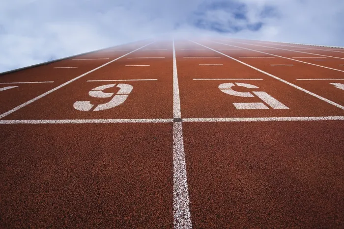 Framed Print : Running Track Under Cloudy Skies Print Framed Print : Running Track Under Cloudy Skies Print