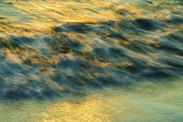 Framed Print : Running Waves on Beach at Sunset Print, Cornwall, UK Framed Print : Running Waves on Beach at Sunset Print, Cornwall, UK
