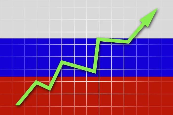 Framed Print : The Russian Flag and Arrow Graph Print Framed Print : The Russian Flag and Arrow Graph Print
