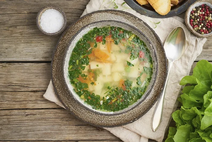 Framed Print : Rustic Chicken Soup Print - Top View Framed Print : Rustic Chicken Soup Print - Top View