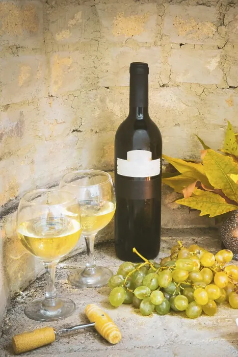 Framed Print : Rustic Wine Still Life Print with Harvest Theme Framed Print : Rustic Wine Still Life Print with Harvest Theme