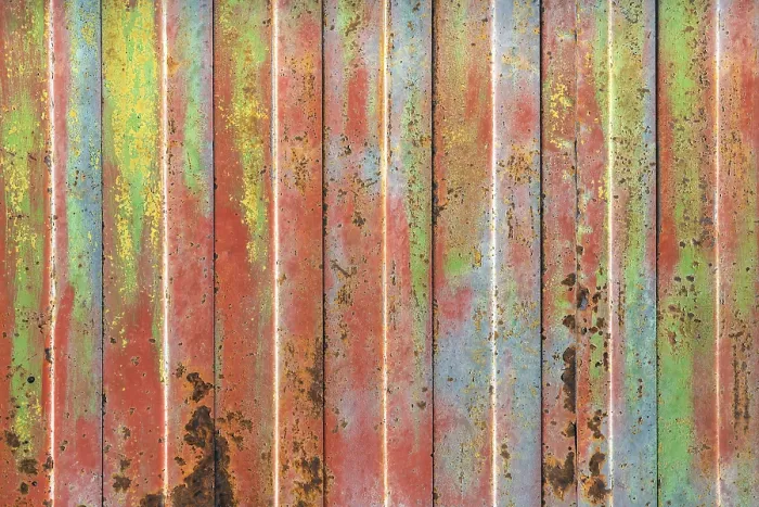 Framed Print : Rusty Colorful Rolling Shutter Print - Urban Decay Framed Print : Rusty Colorful Rolling Shutter Print - Urban Decay