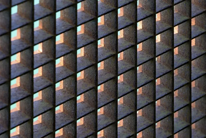 Framed Print : Rusty Grid Print, North Rhine-Westphalia, Germany Framed Print : Rusty Grid Print, North Rhine-Westphalia, Germany