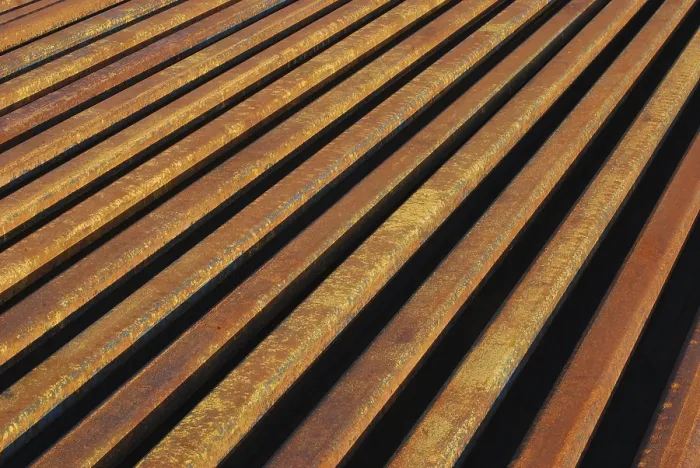 Framed Print : Rusty Rails Print - Close Perspective
