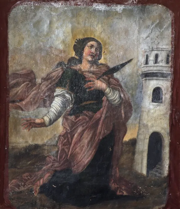 Framed Print : Saint Barbara Print Framed Print : Saint Barbara Print
