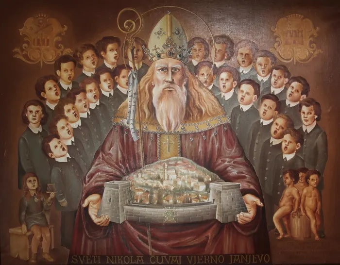 Framed Print : Saint Nicholas Print - Iconic Portrait Framed Print : Saint Nicholas Print - Iconic Portrait