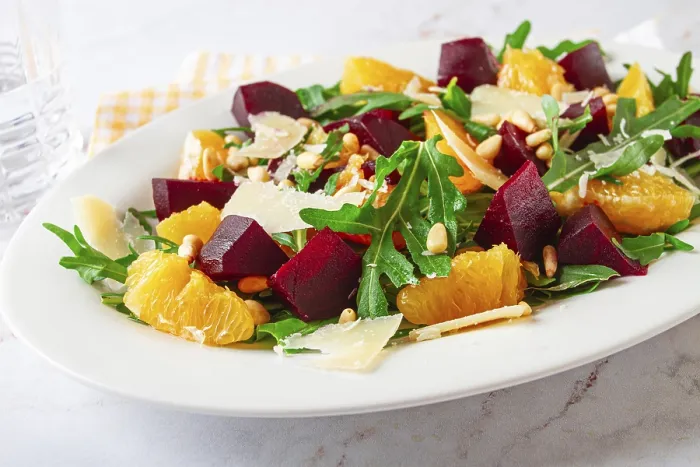 Framed Print : Beet and Arugula Salad Print