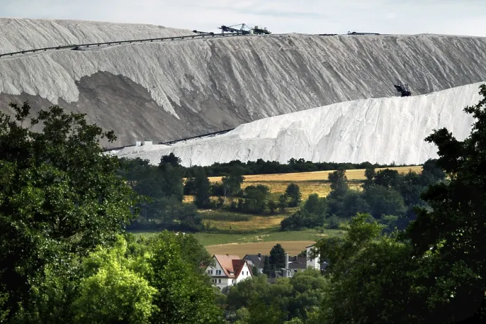 Framed Print : Salt Dump, Potash Mining Print, Philipsthal, Germany Framed Print : Salt Dump, Potash Mining Print, Philipsthal, Germany
