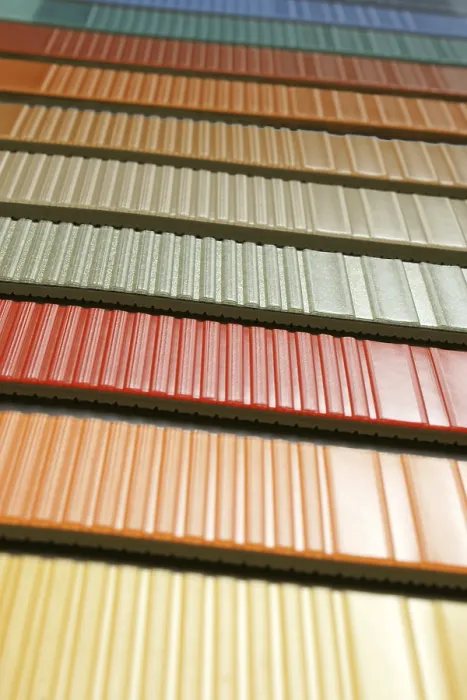 Framed Print : Multicolored Linoleum Print Samples Framed Print : Multicolored Linoleum Print Samples