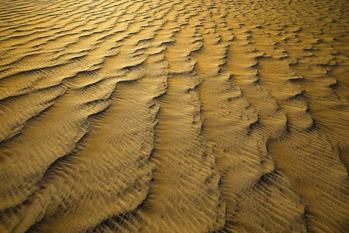 Framed Print : Wind-eroded Sand Structure Print, Oman Framed Print : Wind-eroded Sand Structure Print, Oman