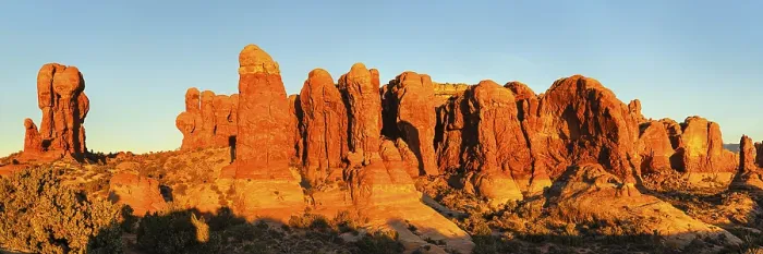 Framed Print : Sandstone Formations at Sunset Print, Arches National Park, Utah Framed Print : Sandstone Formations at Sunset Print, Arches National Park, Utah