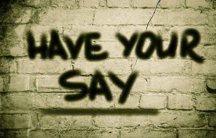 Framed Print : Have Your Say Print Concept Framed Print : Have Your Say Print Concept