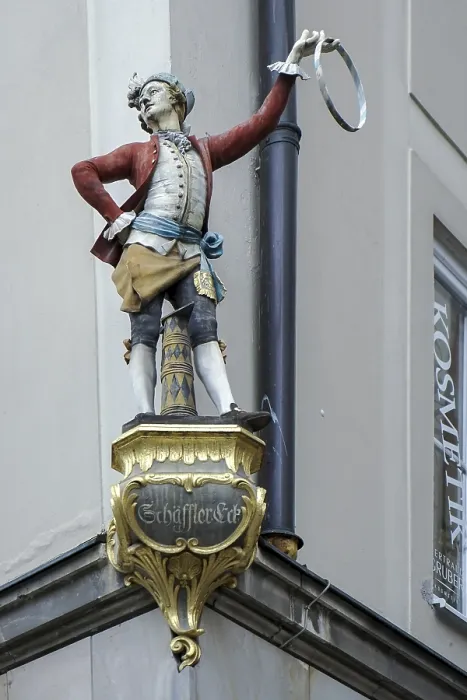 Framed Print : Schaffler Statue Print in Munich Framed Print : Schaffler Statue Print in Munich