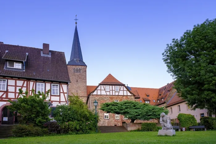 Framed Print : Schluchtern Monastery Print, Hesse, Germany Framed Print : Schluchtern Monastery Print, Hesse, Germany