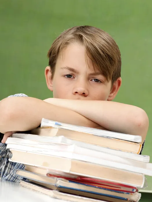 Framed Print : Schoolboy with a Stack of Books Print Framed Print : Schoolboy with a Stack of Books Print