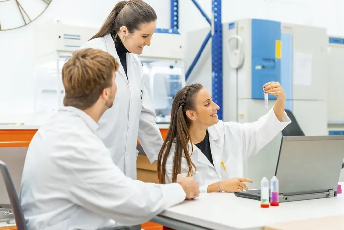 Framed Print : Scientists at Work in Lab Print Framed Print : Scientists at Work in Lab Print