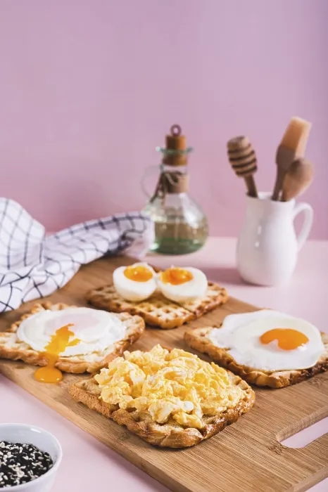 Framed Print : Breakfast Eggs Print - Vertical View
