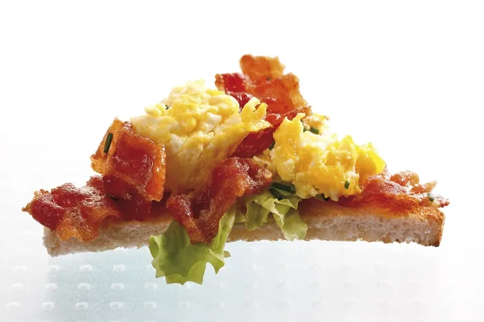 Framed Print : Scrambled Eggs and Breakfast Bacon Print Framed Print : Scrambled Eggs and Breakfast Bacon Print