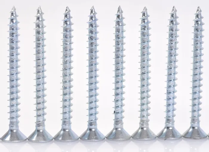Framed Print : Row of Screws Print