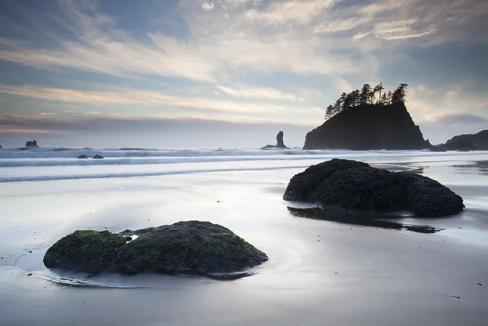 Framed Print : Sea Stack Print, Second Beach, Olympic National Park Framed Print : Sea Stack Print, Second Beach, Olympic National Park