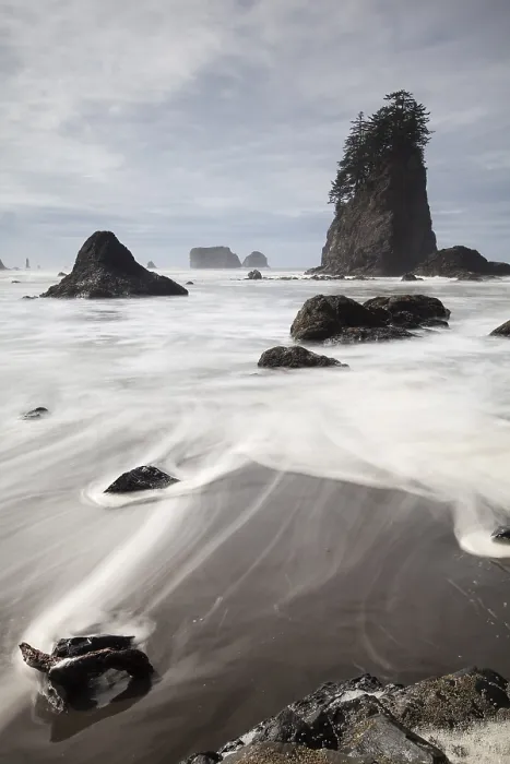 Framed Print : Sea Stack Print, Second Beach, Olympic National Park Framed Print : Sea Stack Print, Second Beach, Olympic National Park