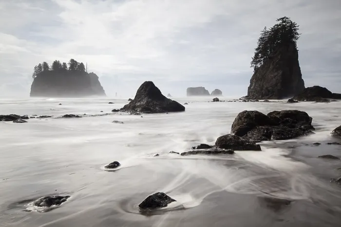 Framed Print : Sea Stack Print on Second Beach, Olympic National Park Framed Print : Sea Stack Print on Second Beach, Olympic National Park