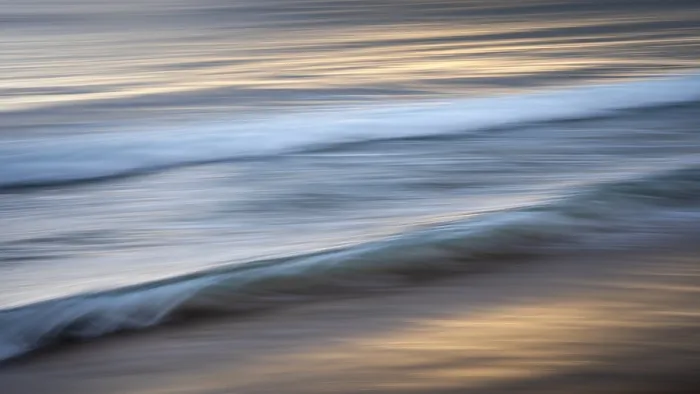 Framed Print : Sea Waves in Evening Light Print - ICM Long Exposure Framed Print : Sea Waves in Evening Light Print - ICM Long Exposure