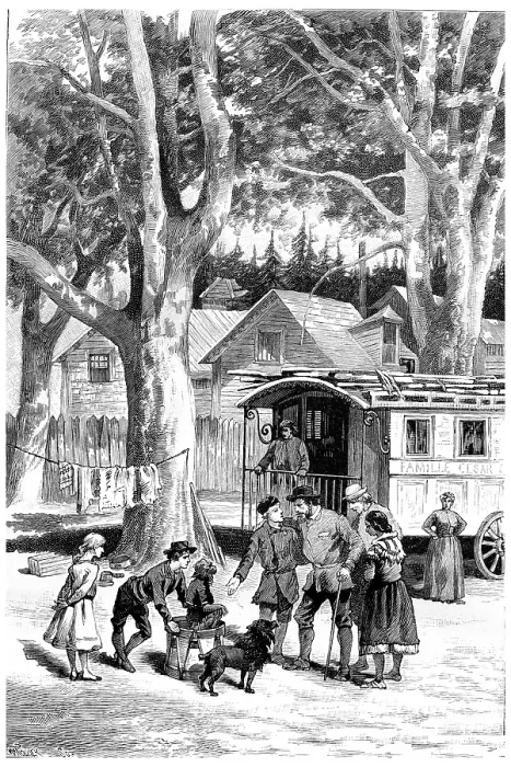 Framed Print : Vintage Engraved Print of Serge Going Out for the First Time Framed Print : Vintage Engraved Print of Serge Going Out for the First Time